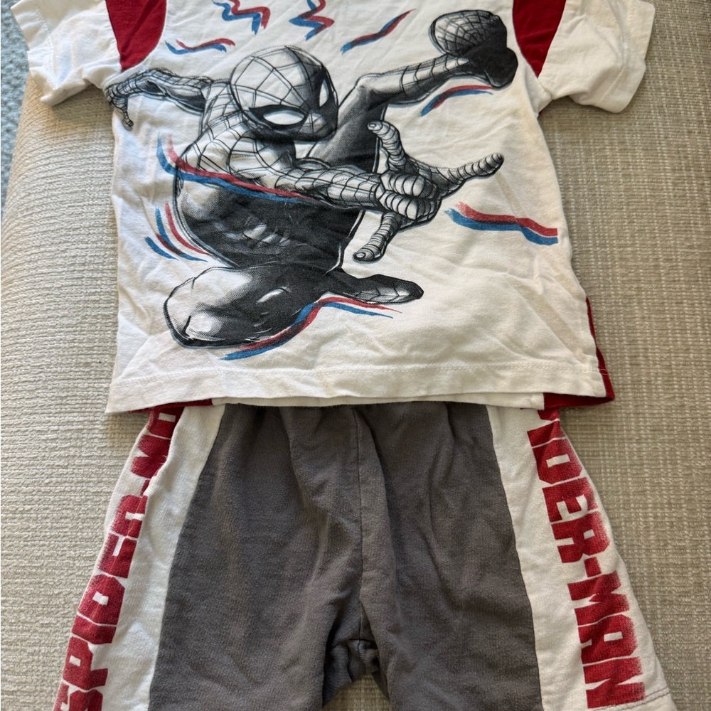Spider-Man Graphic T-Shirt and Shorts Set